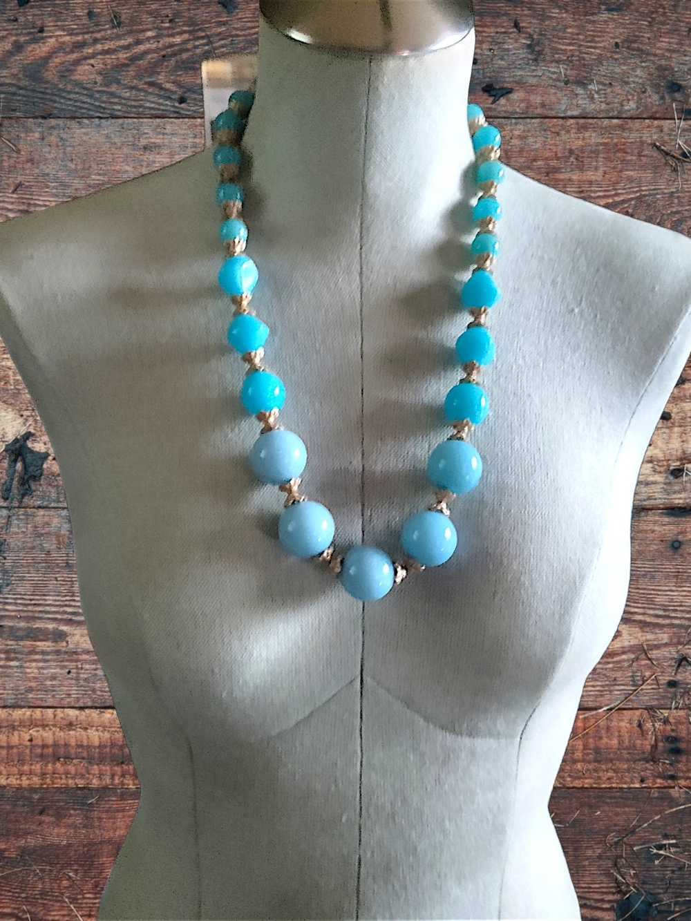 Beaded Statement  Necklace